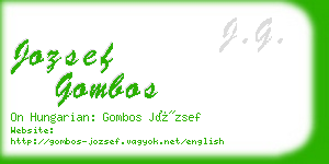 jozsef gombos business card